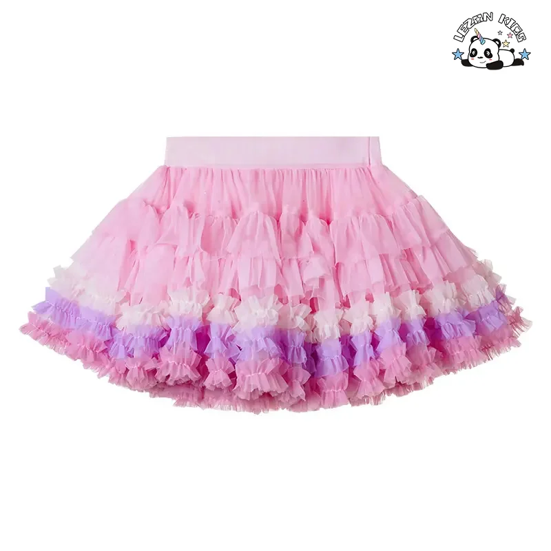 LEZONKIDS - Saia Tutu para Meninas Verão Roupas Infantís Saia Plissada